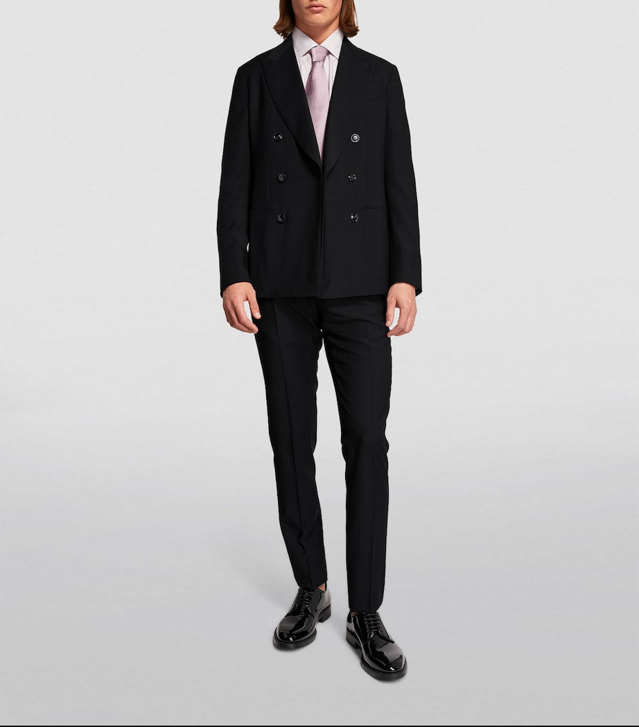 Giorgio Armani Wool Double-Breasted Two-Piece Suit