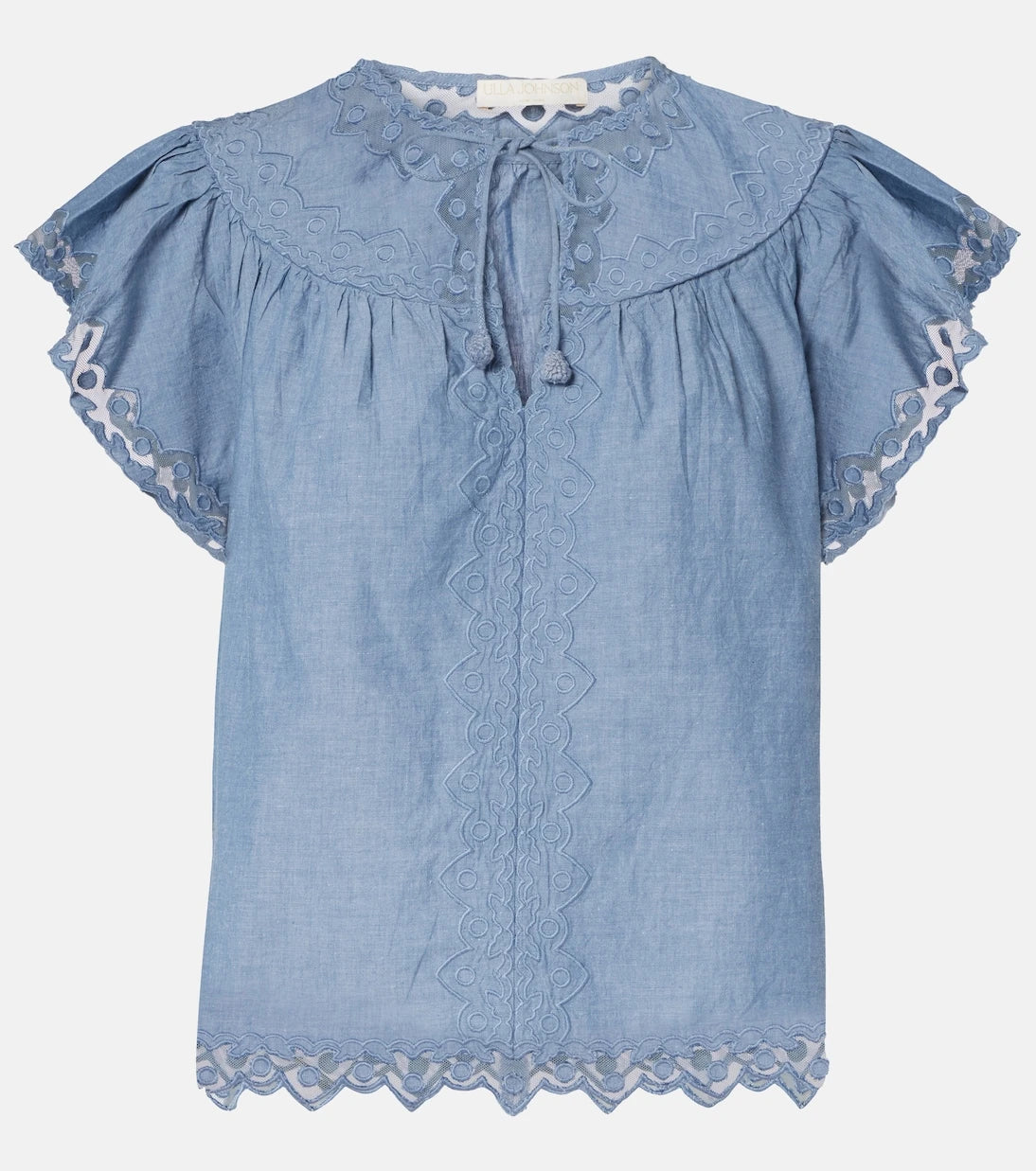 Ulla Johnson - Effie lace-trimmed cotton top