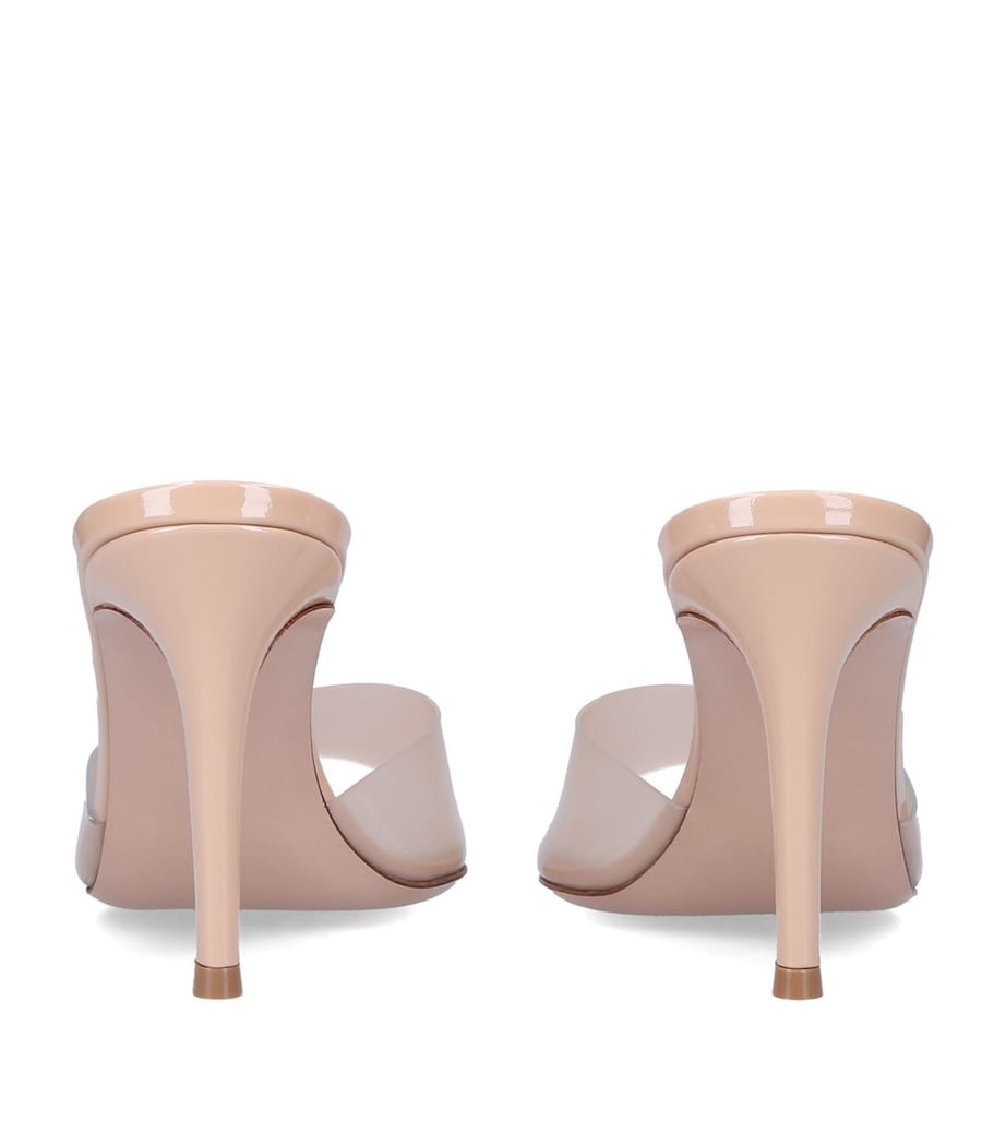 Gianvito Rossi Nude Elle Mules 105