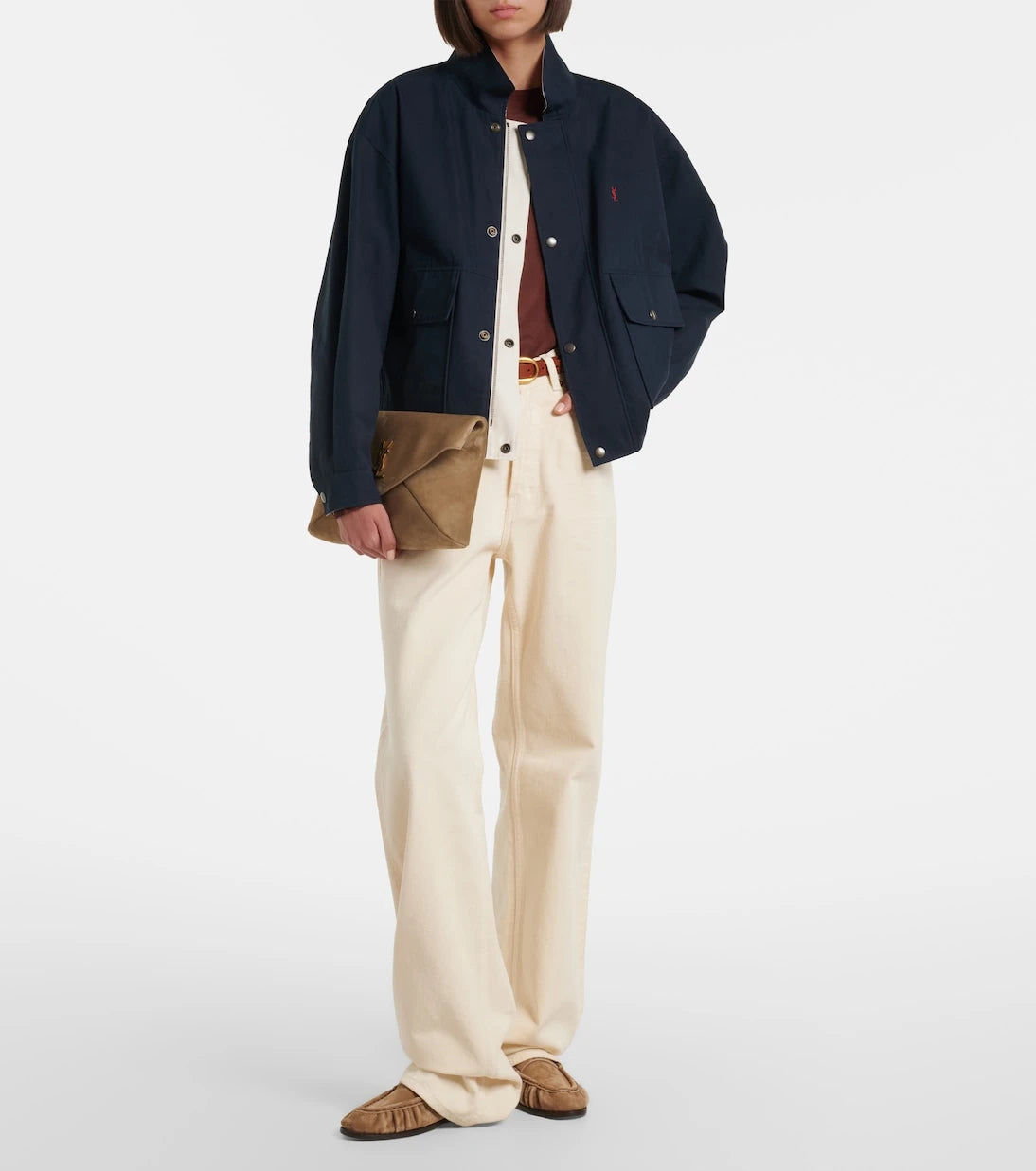 Saint Laurent - Le Loafer suede penny loafers