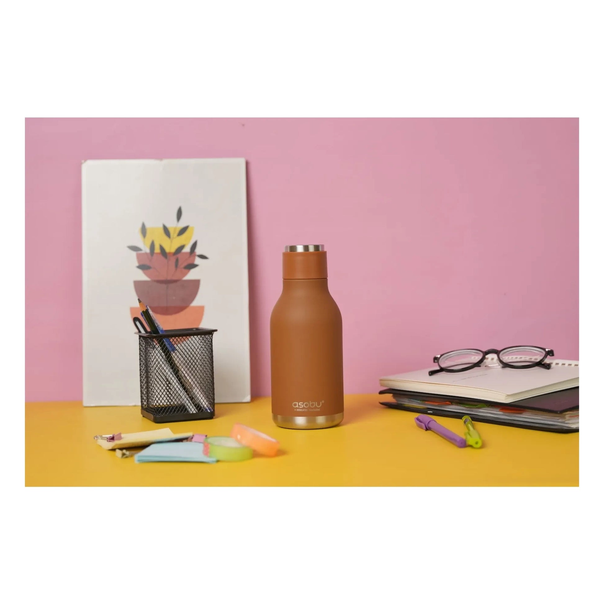 Asobu - Renard stainless steel water bottle | Brown