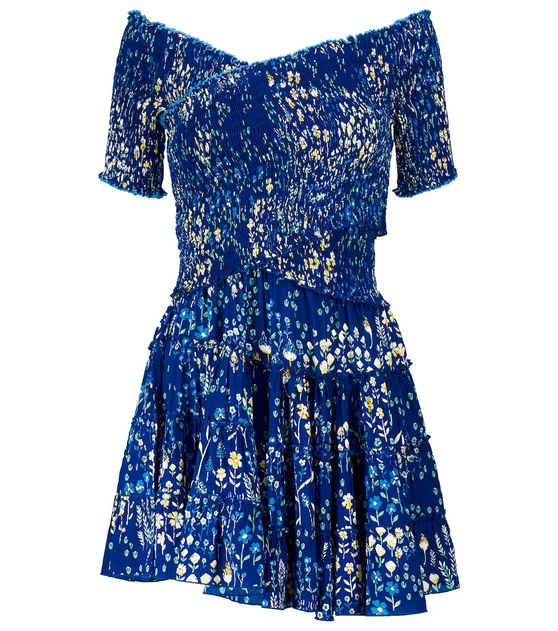 Poupette St Barth - Soledad shirred printed minidress