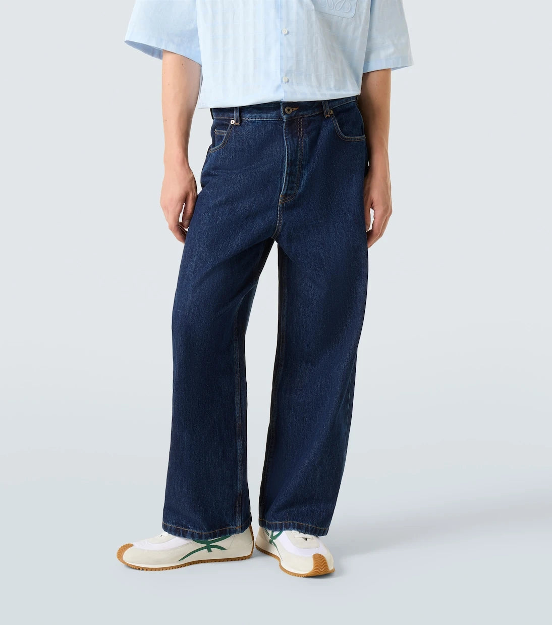 Loewe - Mid-rise barrel-leg jeans