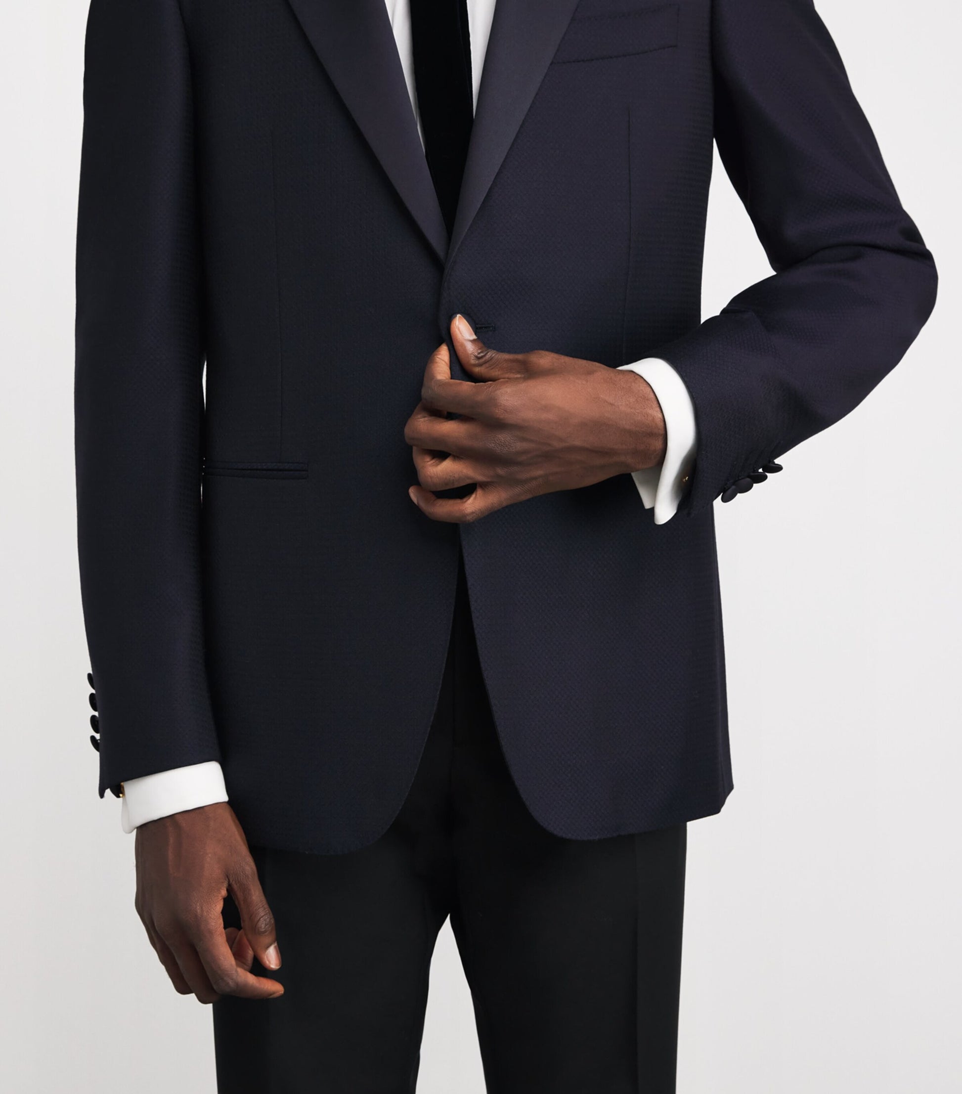 Wool Textured Tuxedo Jacket
