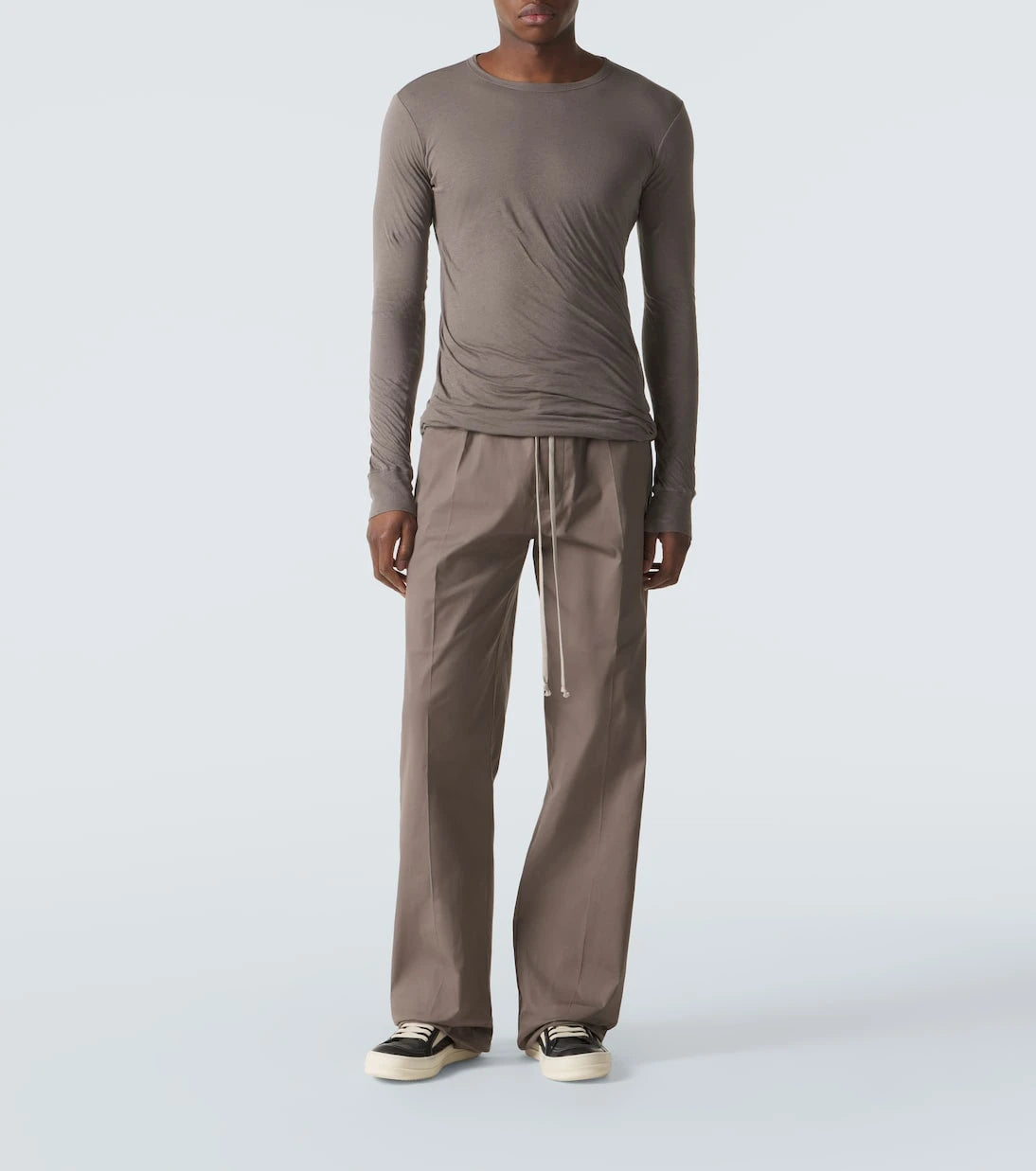 Rick Owens - Draped cotton jersey top