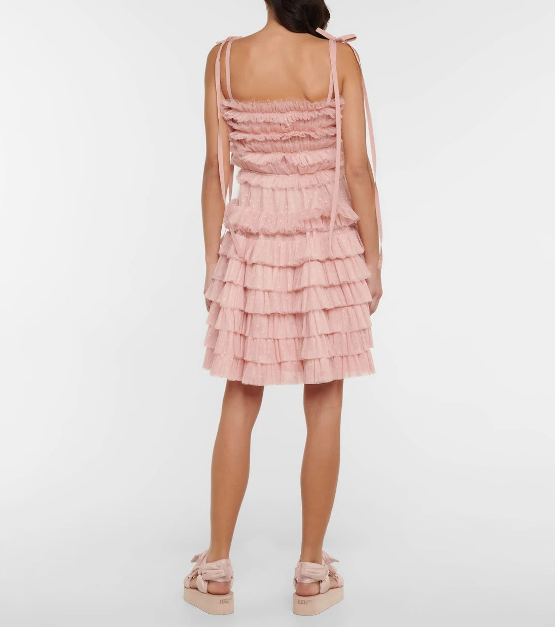 REDValentino - Point d'esprit tulle minidress