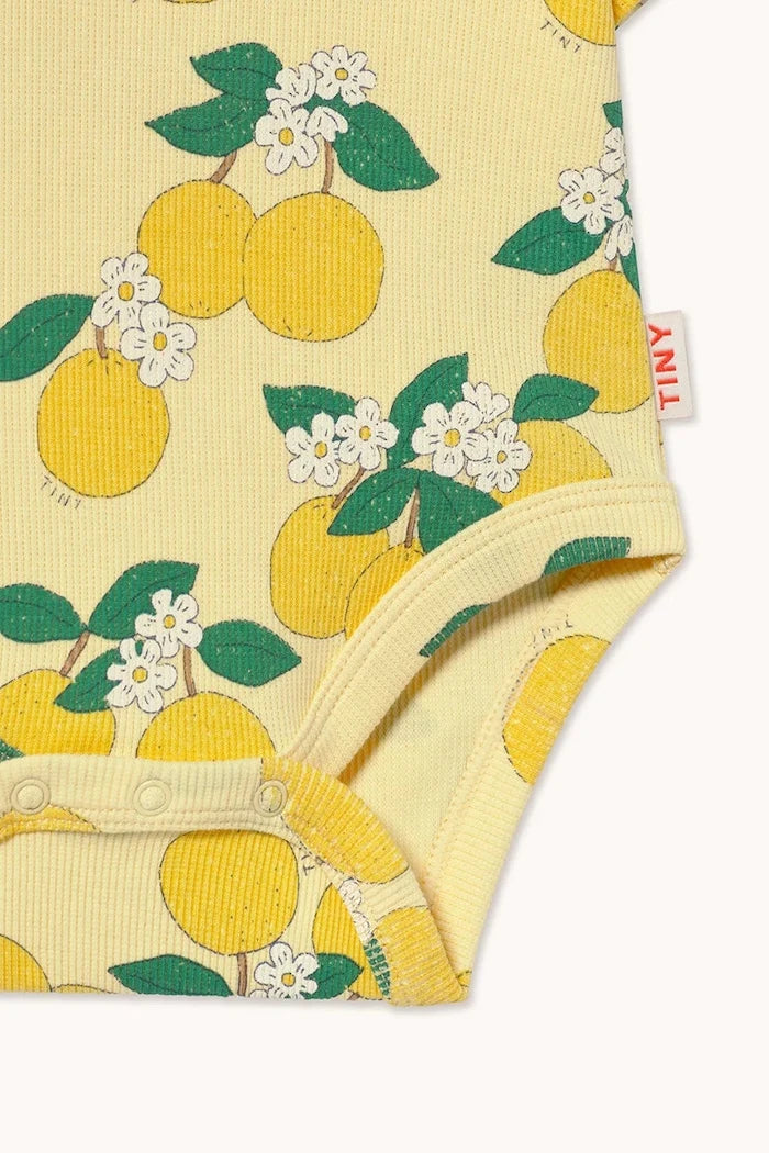 Бебешко боди Tinycottons ORANGES RIB BODY