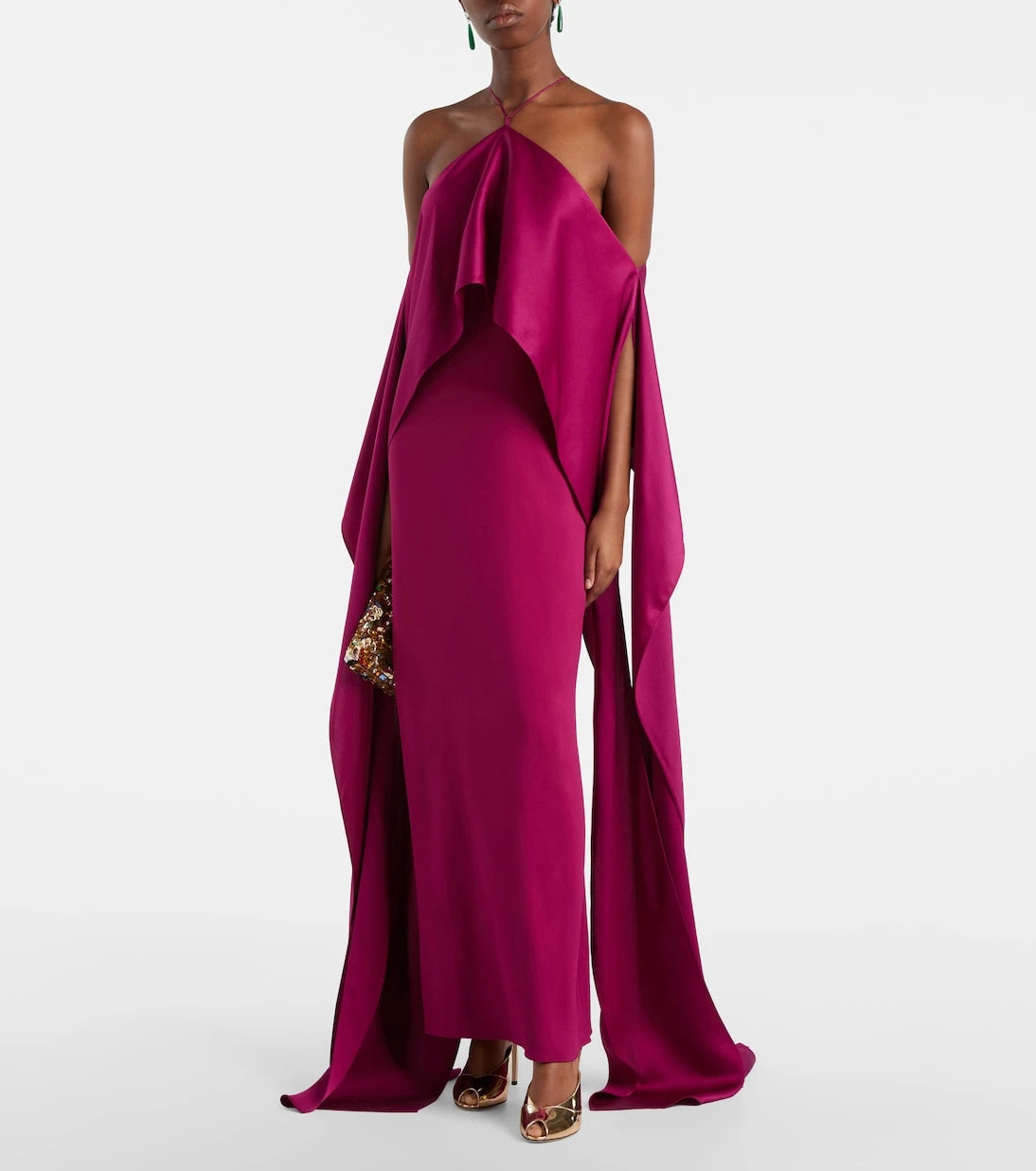 Taller Marmo - Nan draped crêpe cady gown
