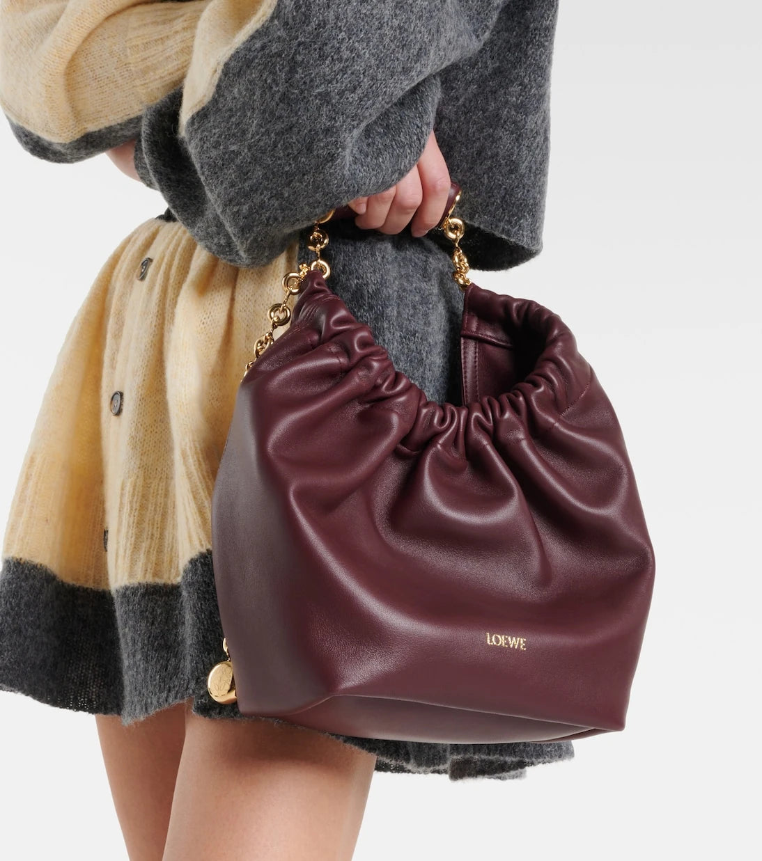 Loewe - Squeeze Small leather shoulder bag