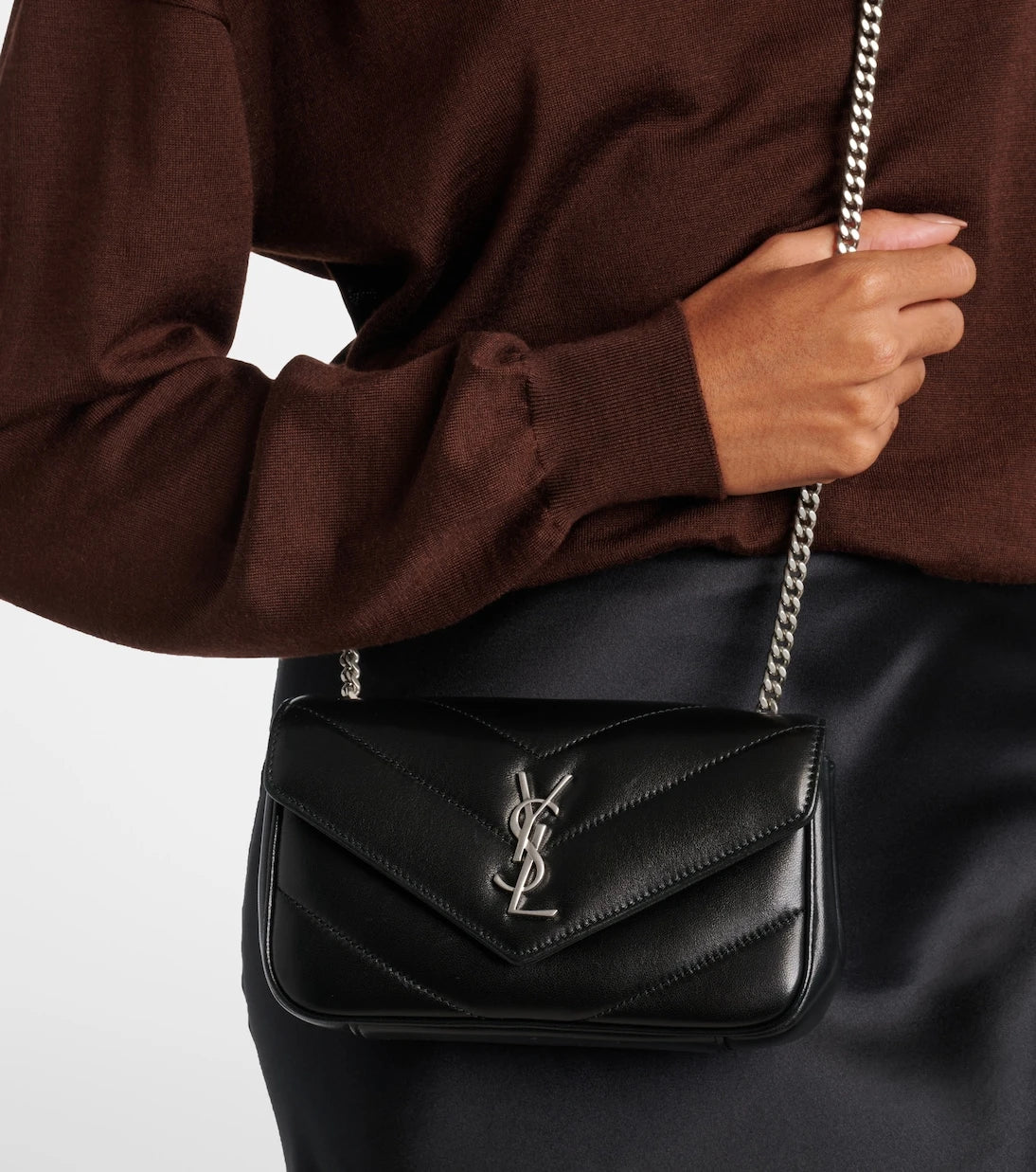 Saint Laurent - Loulou Mini leather crossbody bag