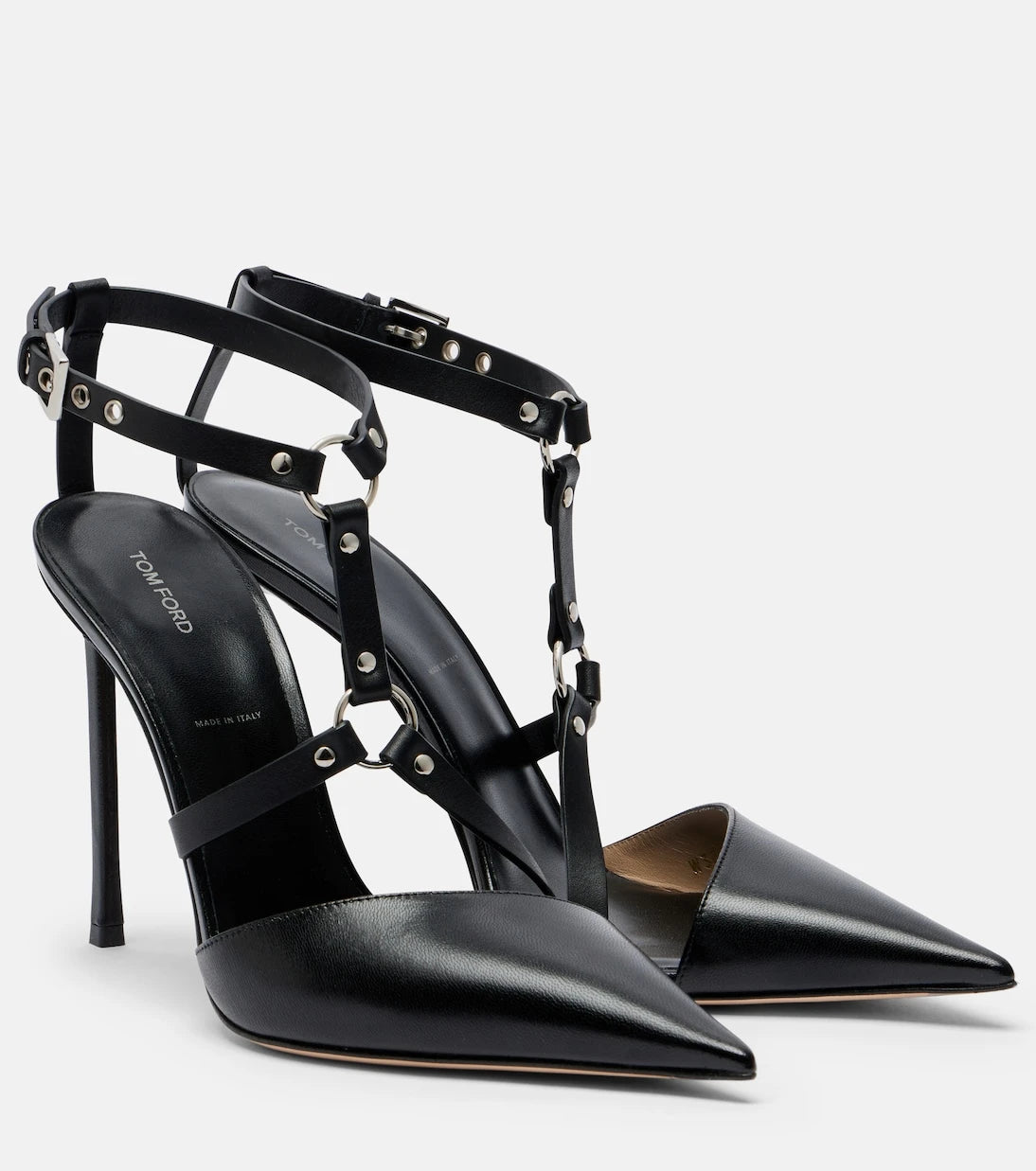 Tom Ford - Harness leather slingback pumps