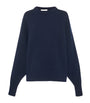 Navy Ophelia Wool-Cashmere Sweater