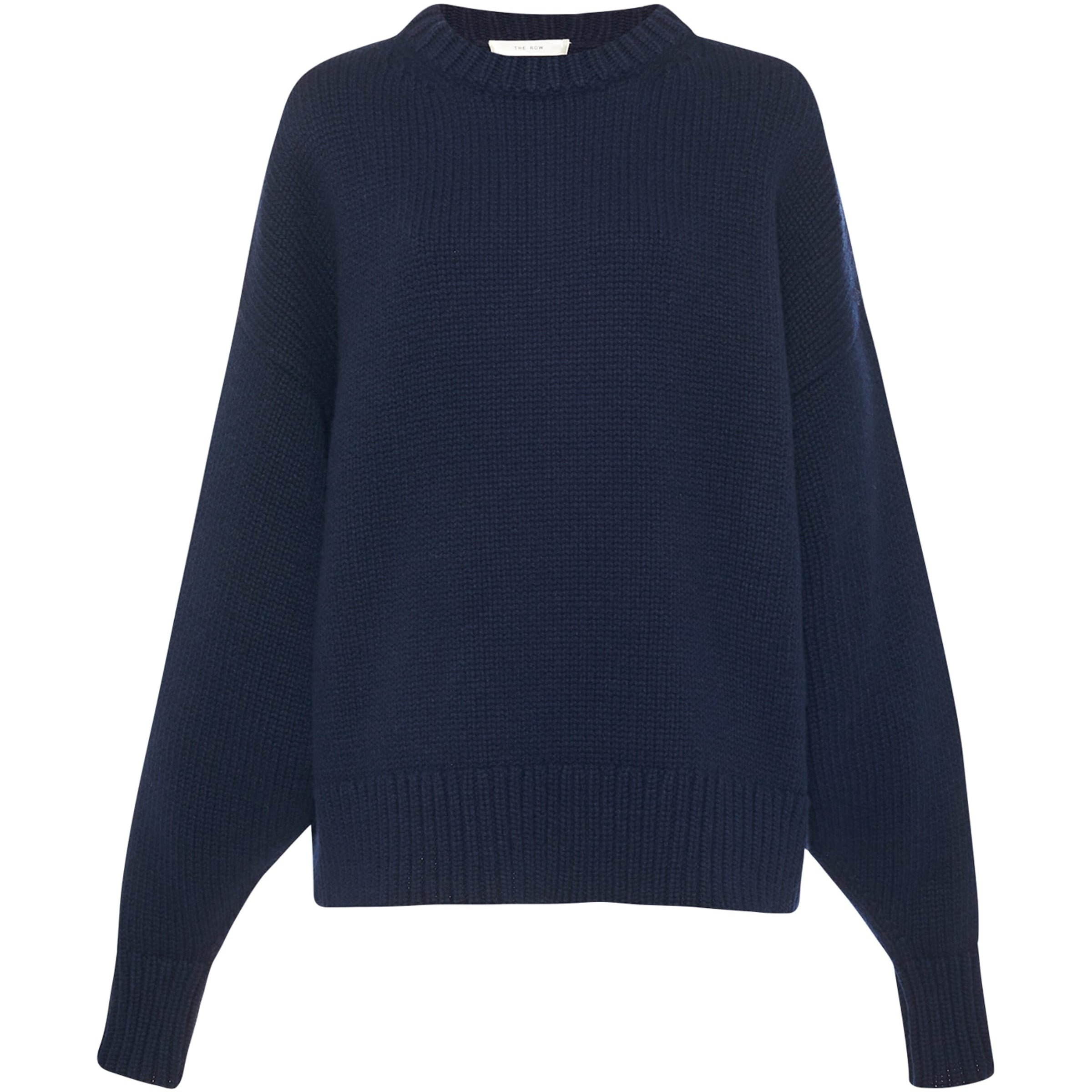 Navy Ophelia Wool-Cashmere Sweater