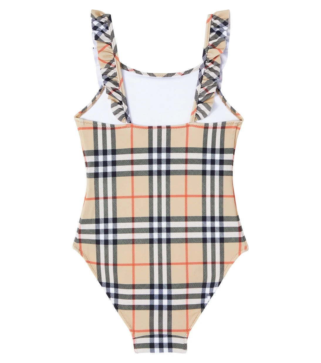 Burberry Kids - Burberry Check ruffled swimsuit