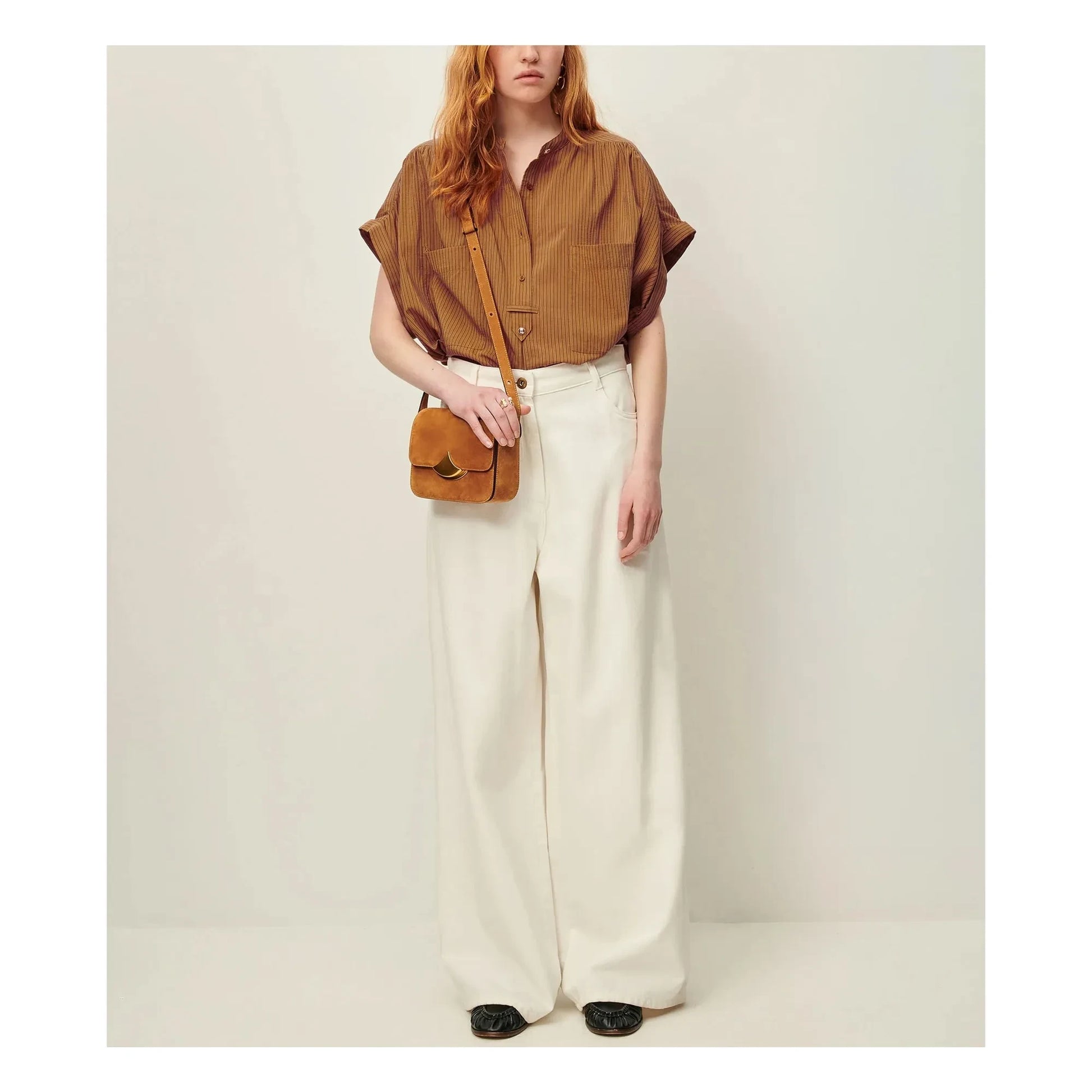 Sessùn - Camille Stripes Blouse | Brown