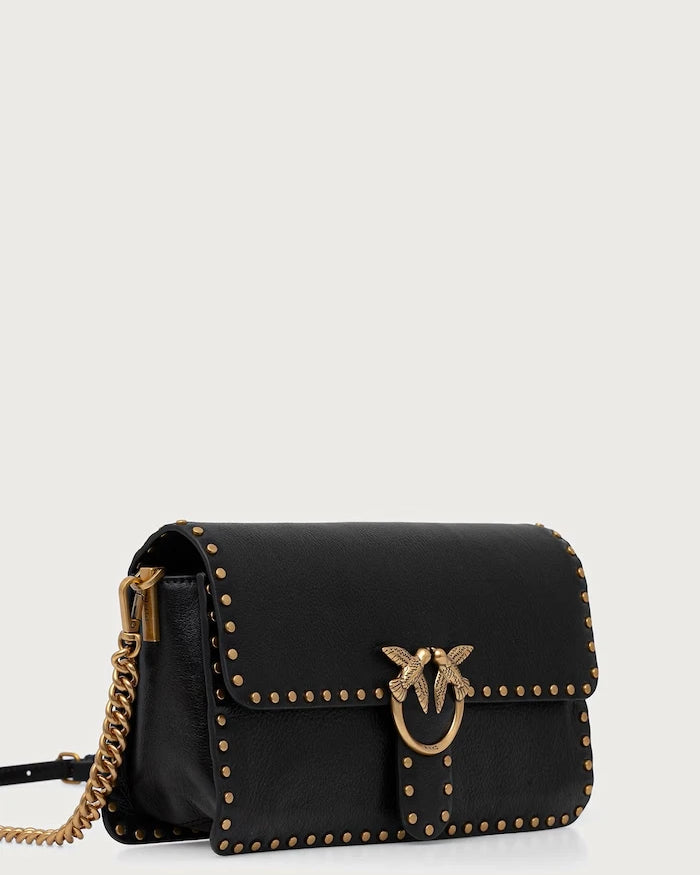 Pinko kadın deri crossbody çanta