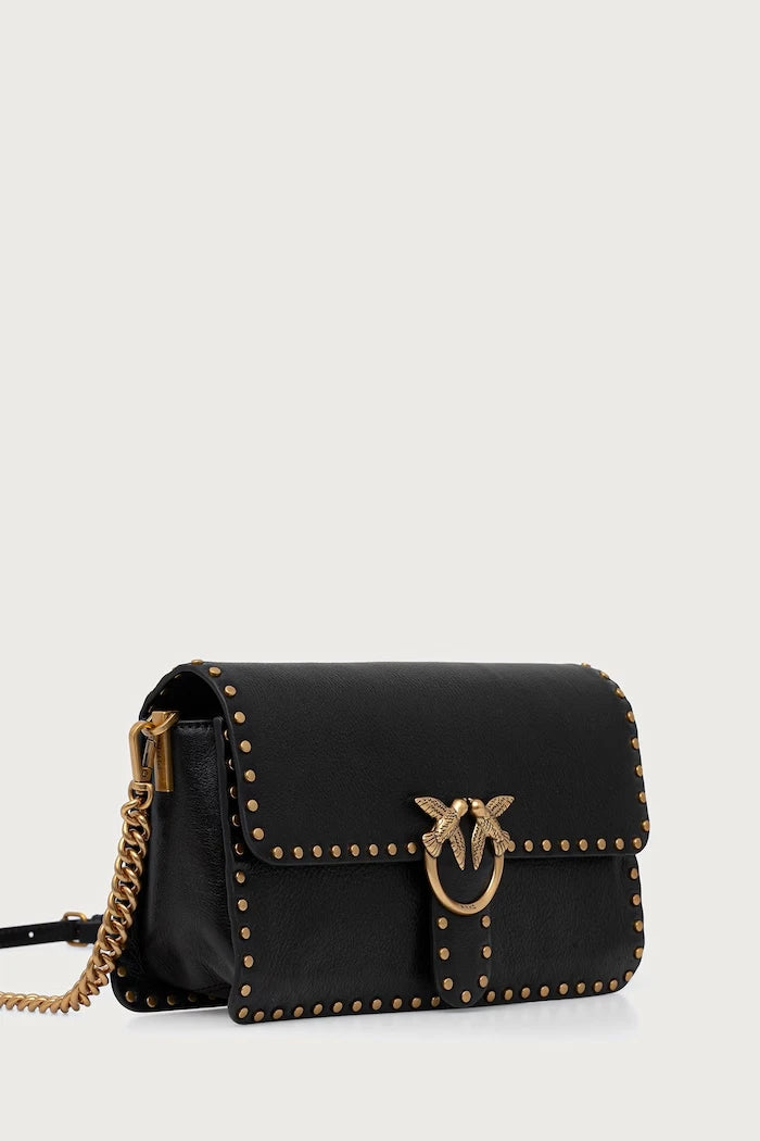 Pinko kadın deri crossbody çanta