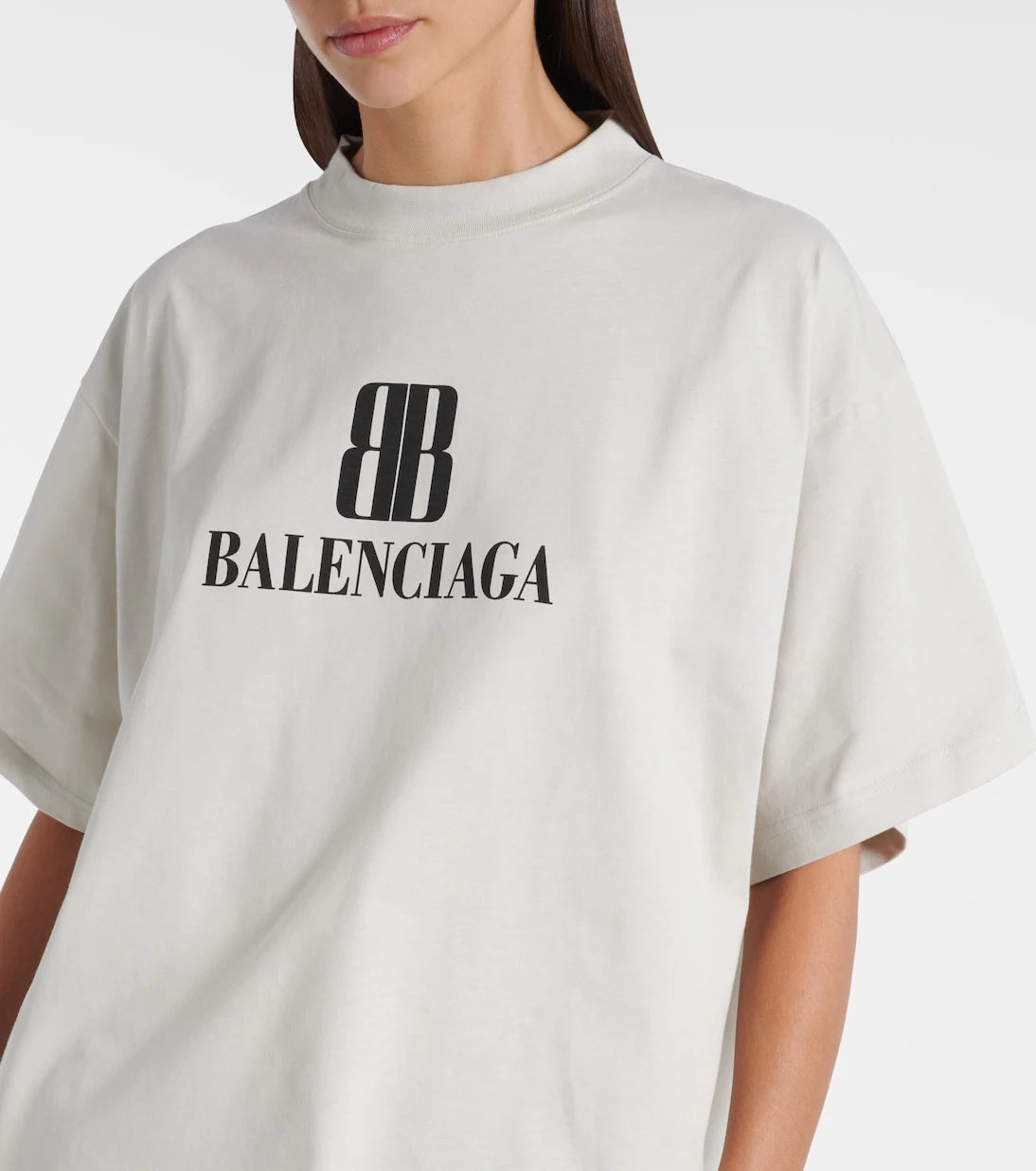 Balenciaga - Logo cotton jersey T-shirt