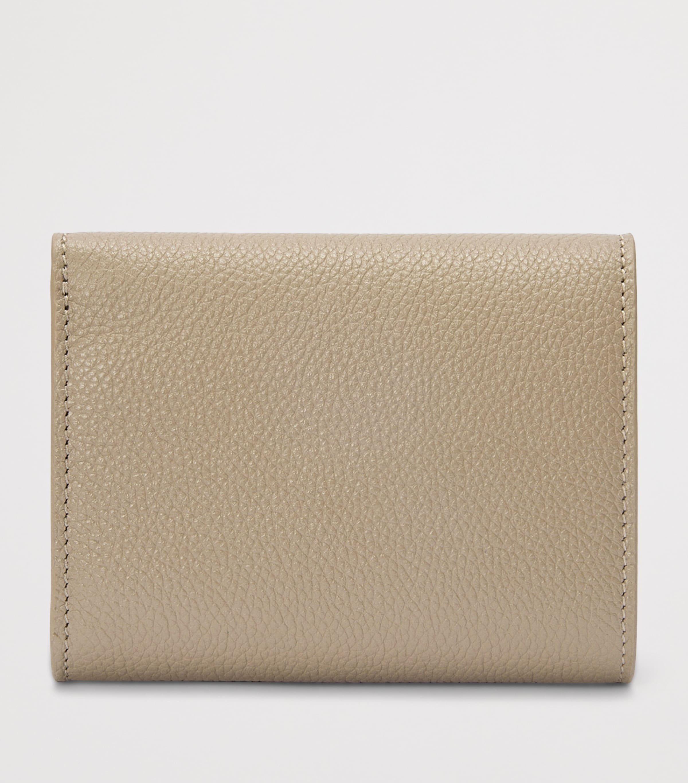 LOEWE Green Leather Pebble Wallet