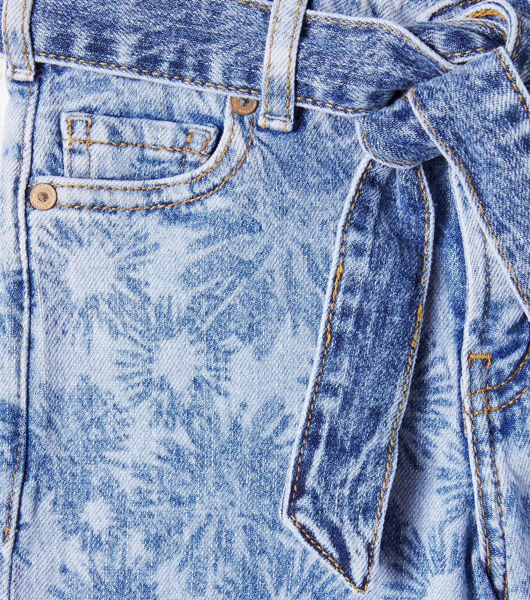 Scotch & Soda Kids - The Wave floral belted jeans