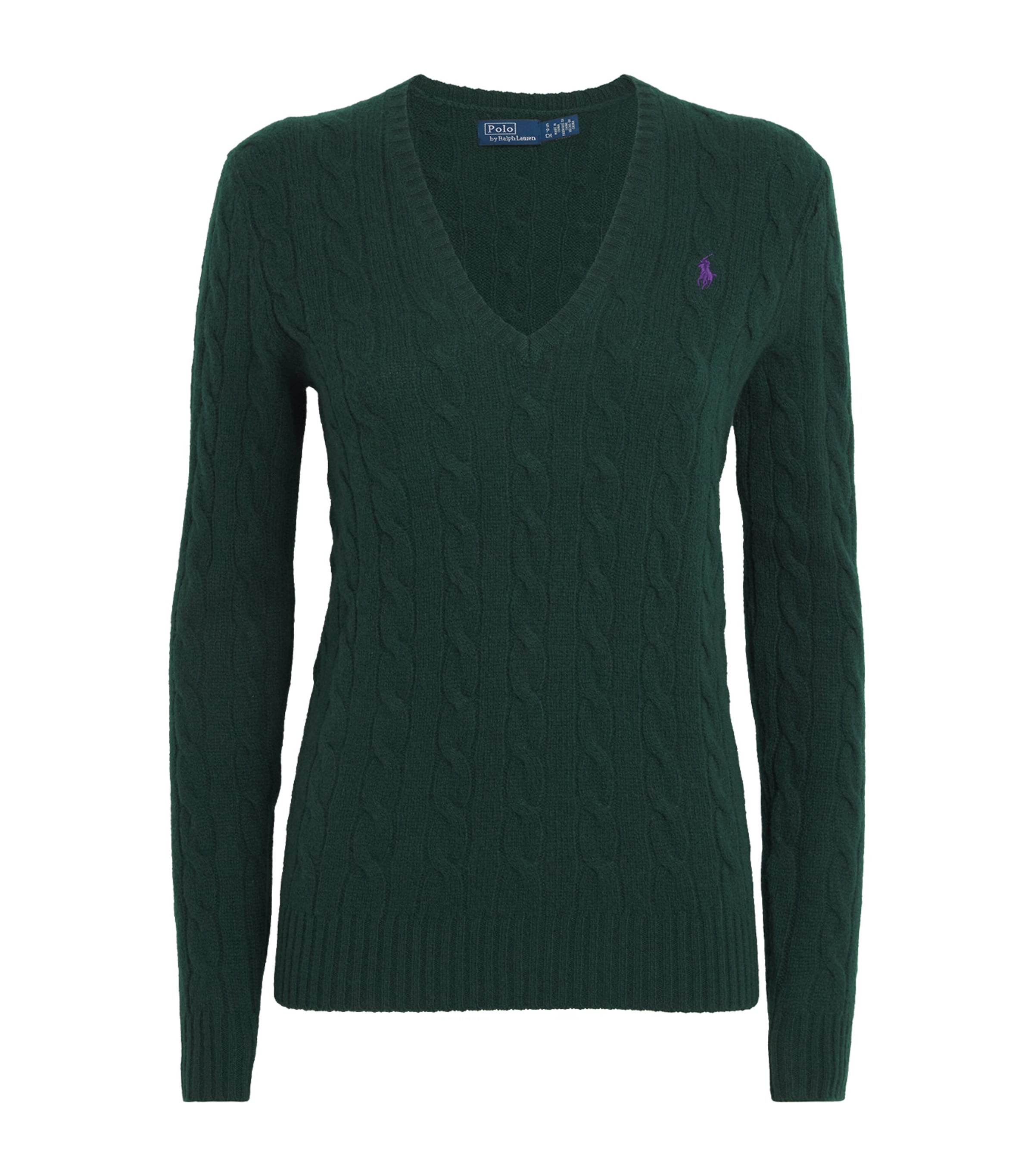 Polo Ralph Lauren Green Wool-Cashmere Kimberly Sweater