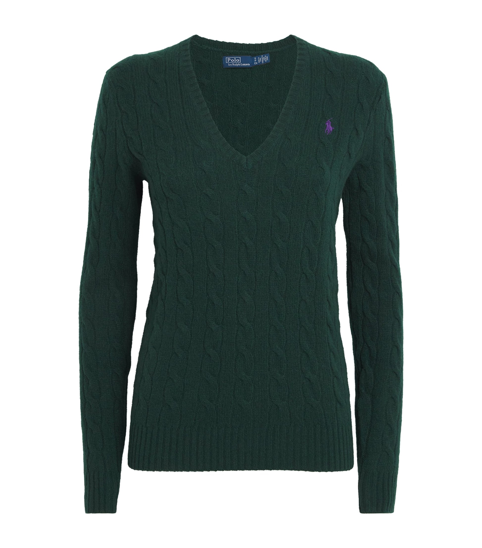 Polo Ralph Lauren Green Wool-Cashmere Kimberly Sweater