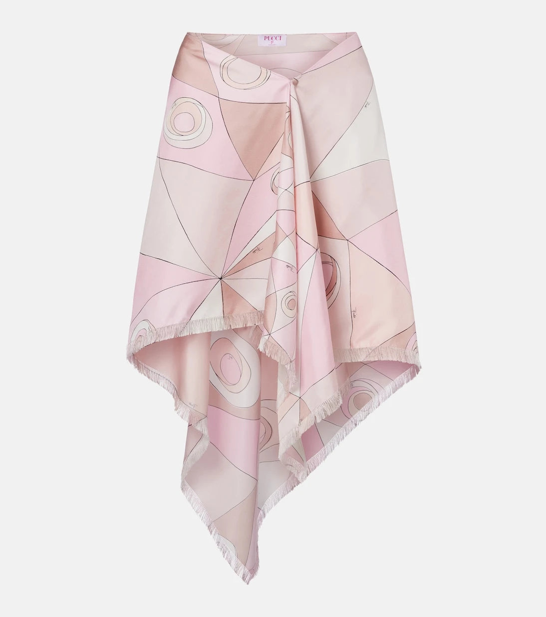 Pucci - Occhi silk twill midi skirt