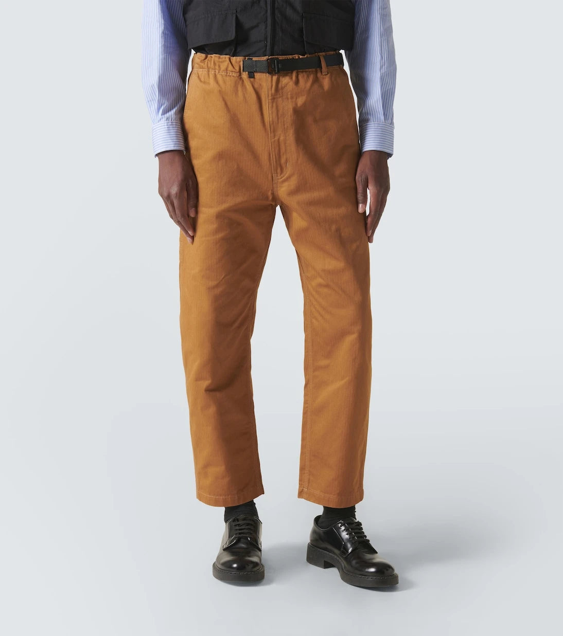 Comme des Garçons Homme - Herringbone cotton straight pants