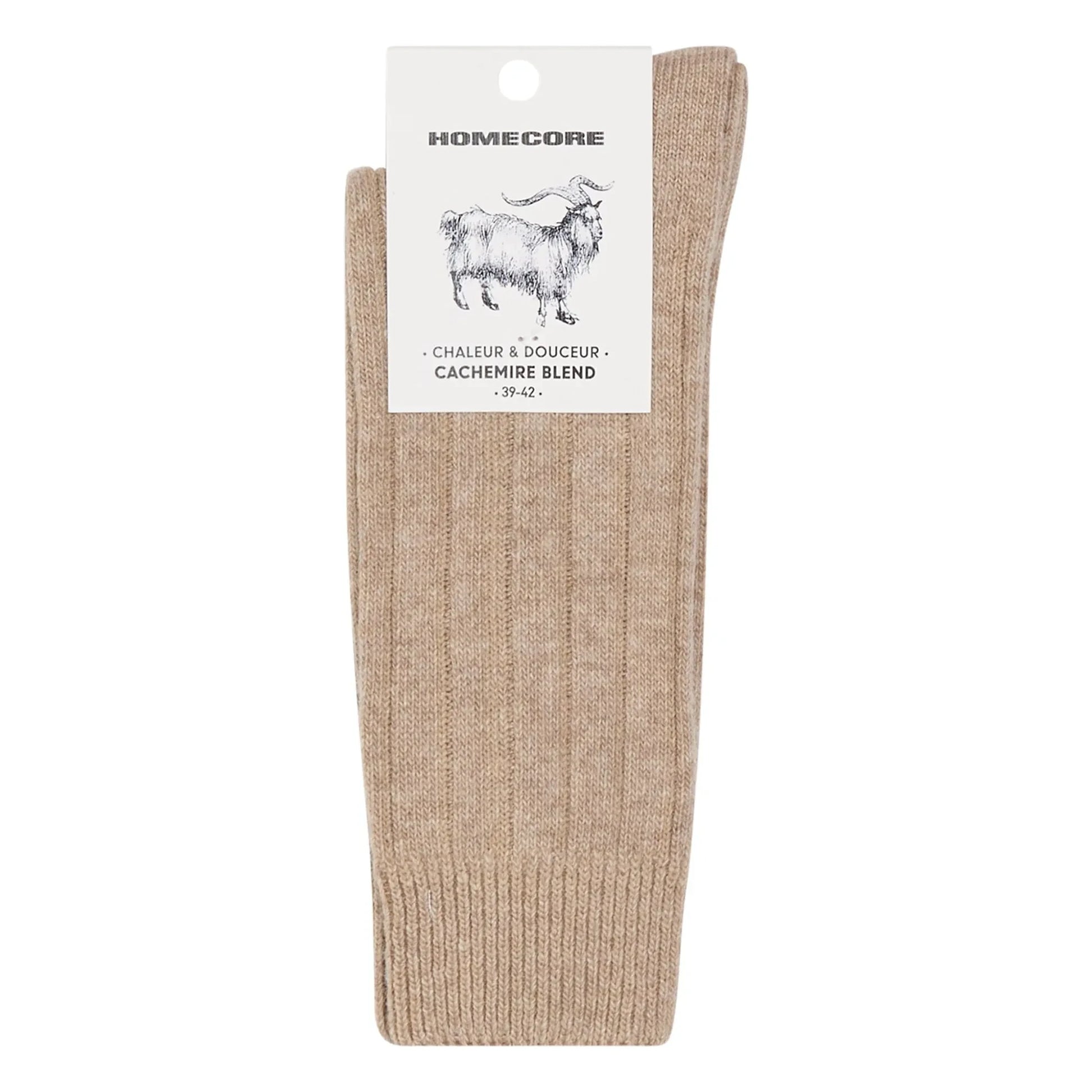 Homecore - Cashmere socks | Light brown