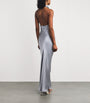 ANINE BING Blue Silk Eliana Maxi Dress