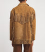 Brown Suede Fringed Jacket