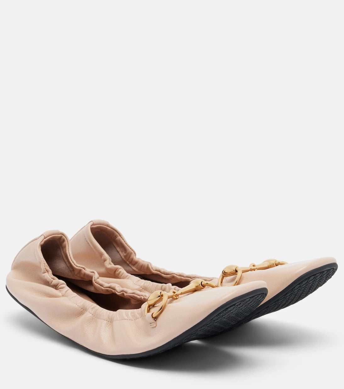 Gucci - Prima Horsebit leather ballet flats