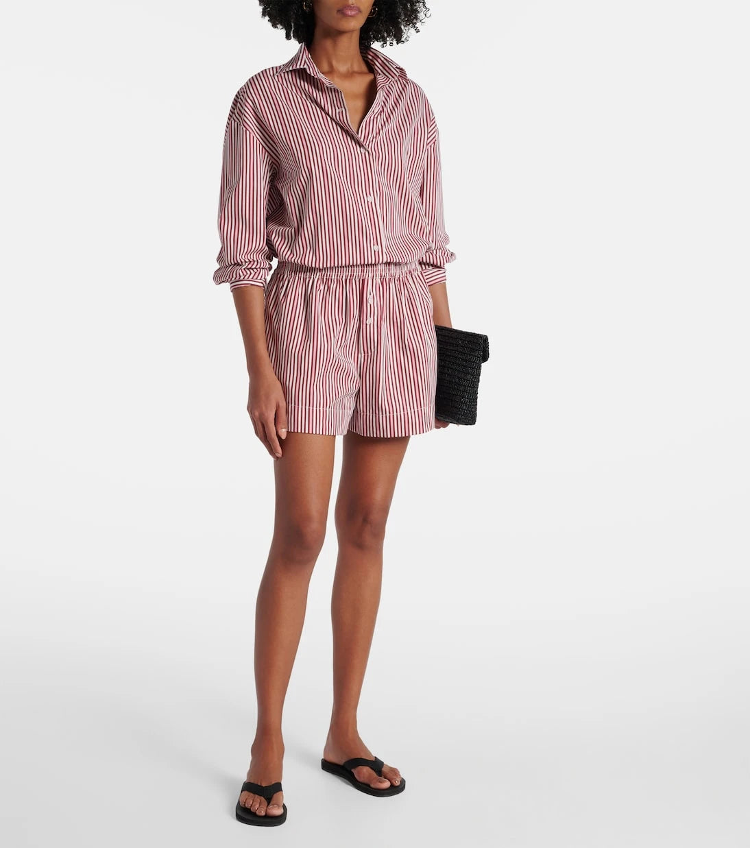 Faithfull - Lonia striped cotton shorts
