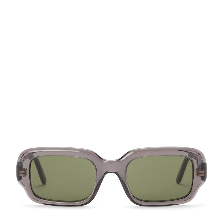 LOEWE Grey Acetate Rectangular Slim Sunglasses