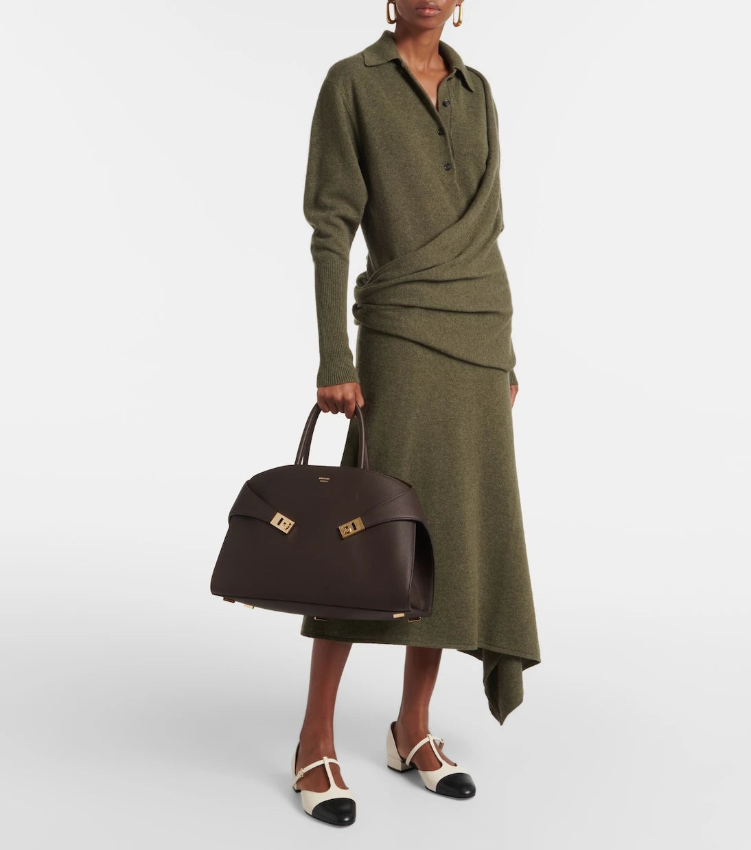 Ferragamo - Hug Medium leather tote bag