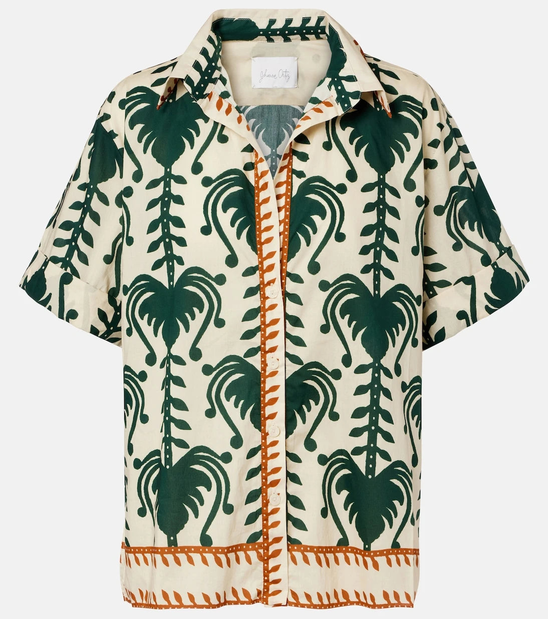 جوهانا أورتيز - قميص قطني مطبوع