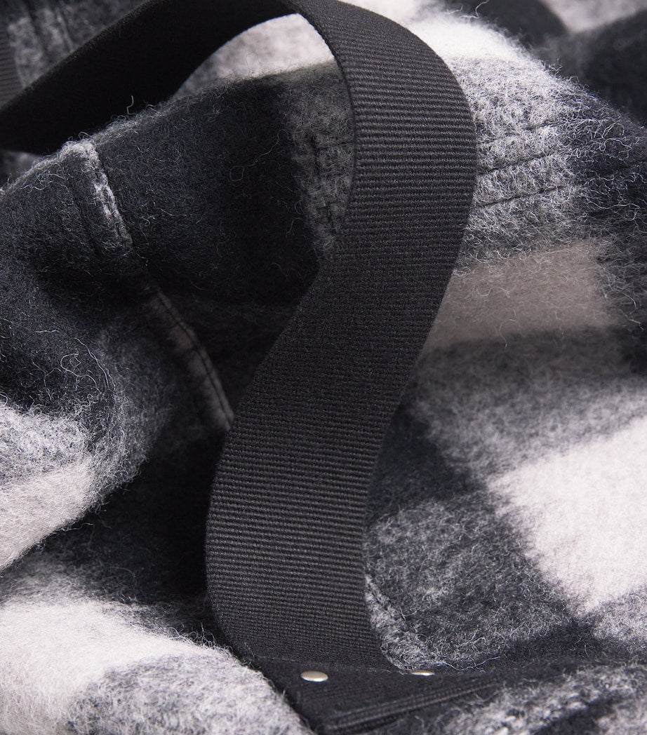 Virgin Wool Check Overshirt