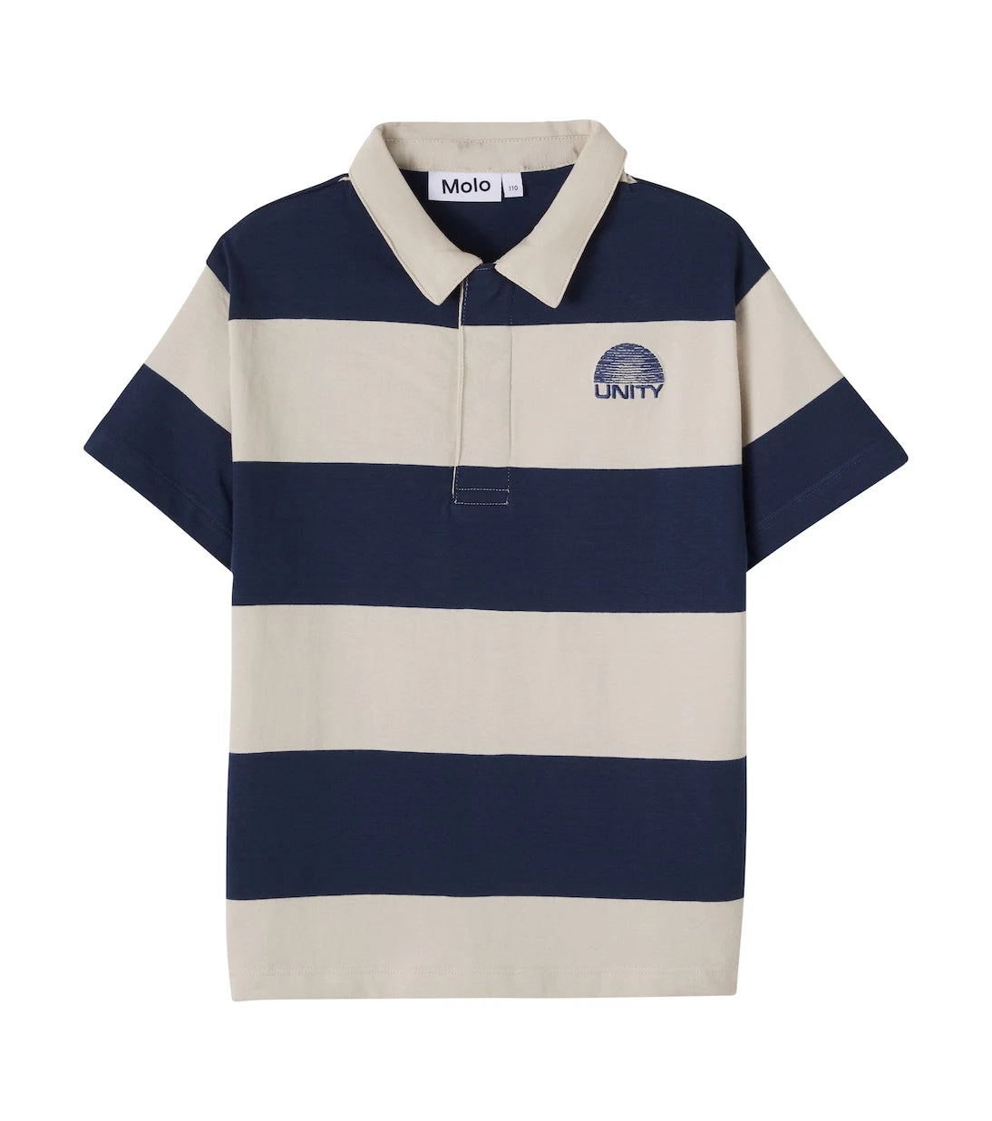 Molo - Rainer striped cotton polo shirt