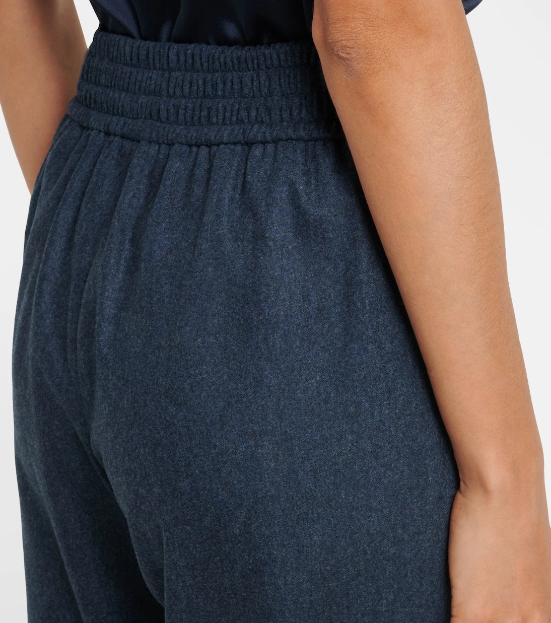 Eleventy - Wool and cashmere wide-leg pants