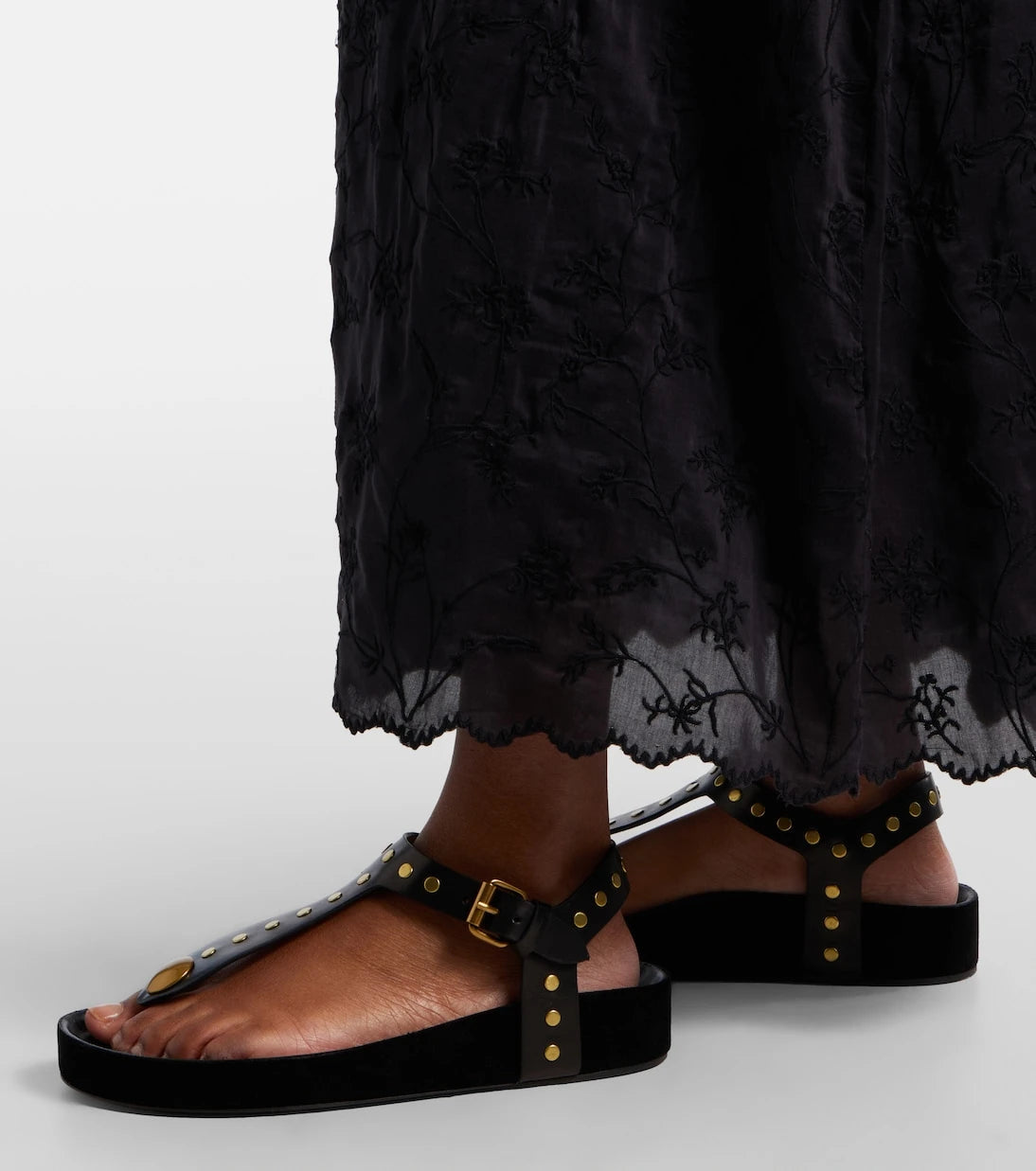 Isabel Marant - Enore studded leather thong sandals