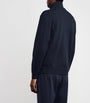 Brioni Blue Cotton-Blend Zip-Up Sweater