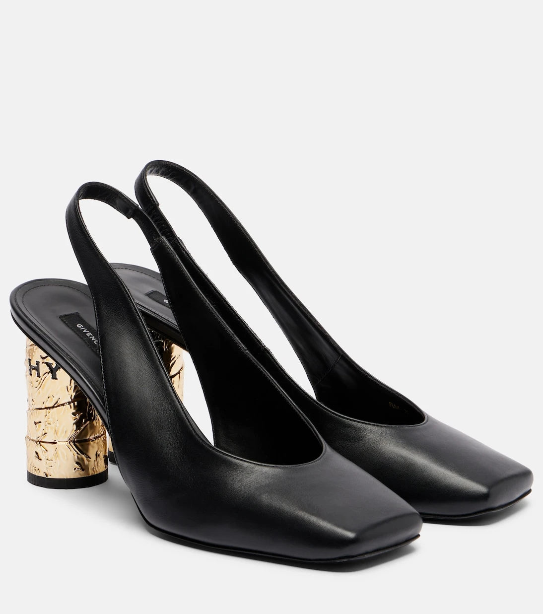 Givenchy - Tape 85 leather slingback pumps