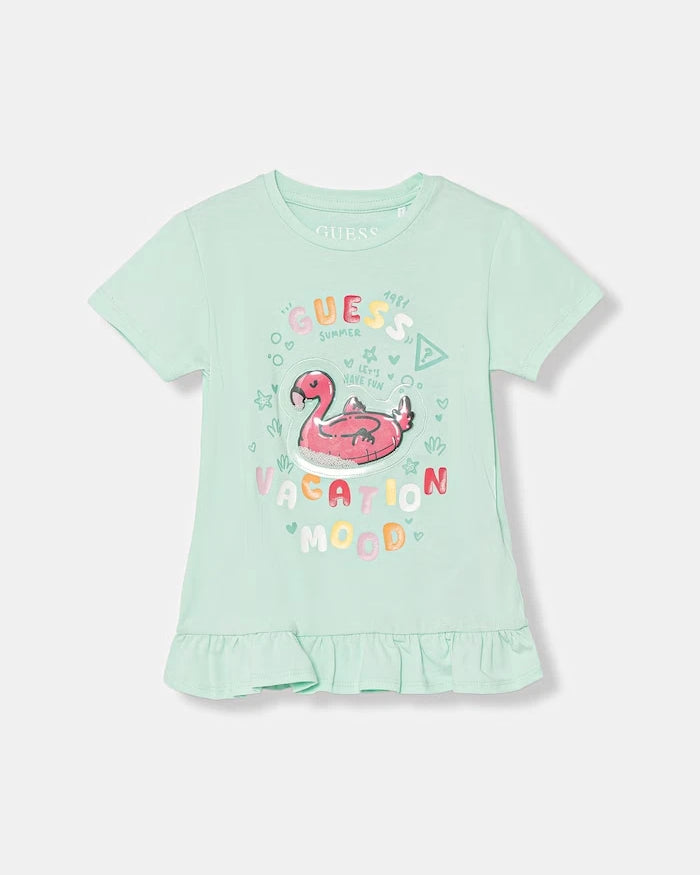 Guess Çocuklar için pamuklu elastanlı tişört