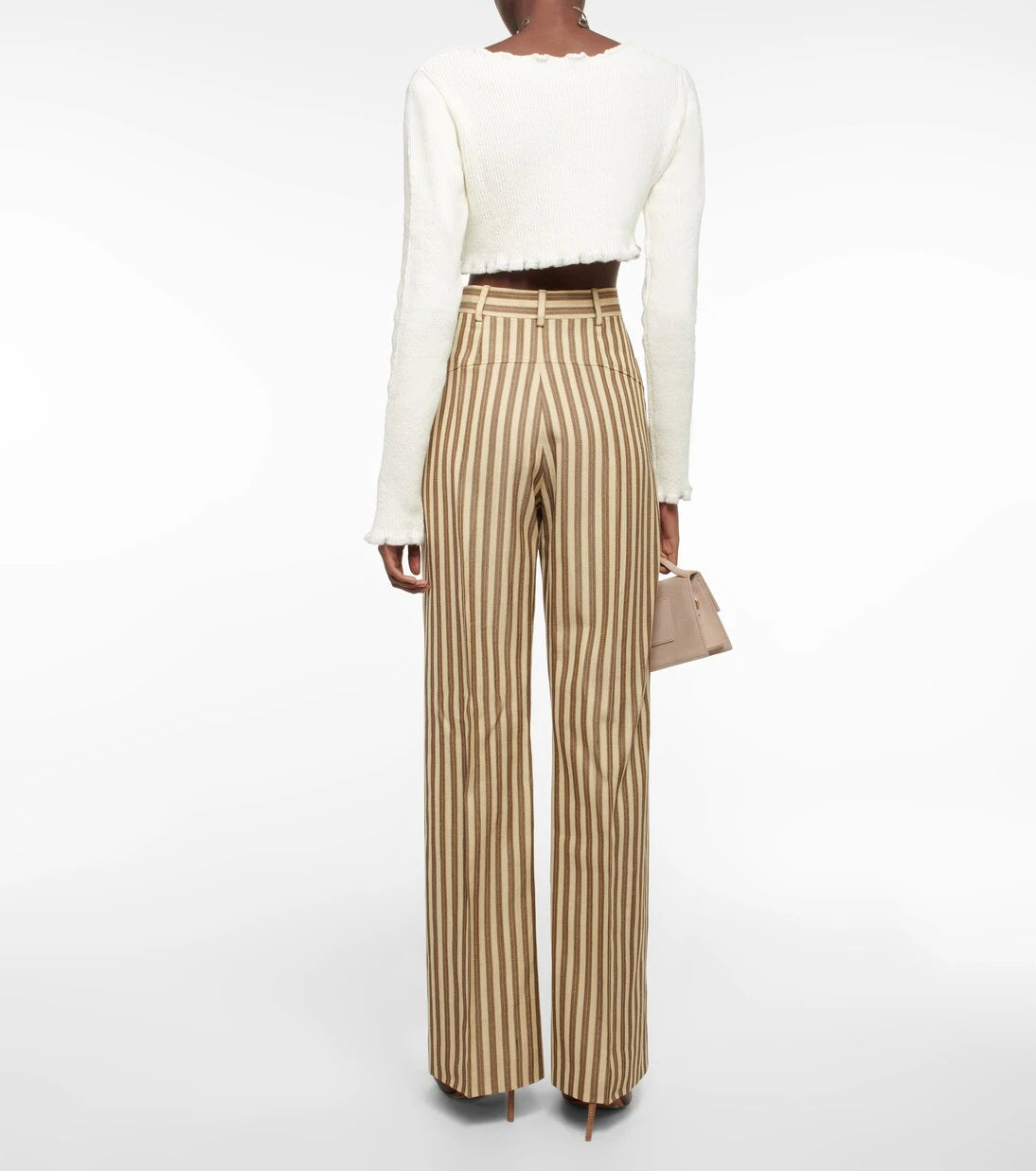 Jacquemus - La Maille Santon linen-blend crop top