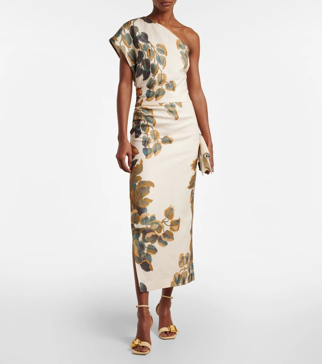 SIR - Belletto Asymmetric linen crop top