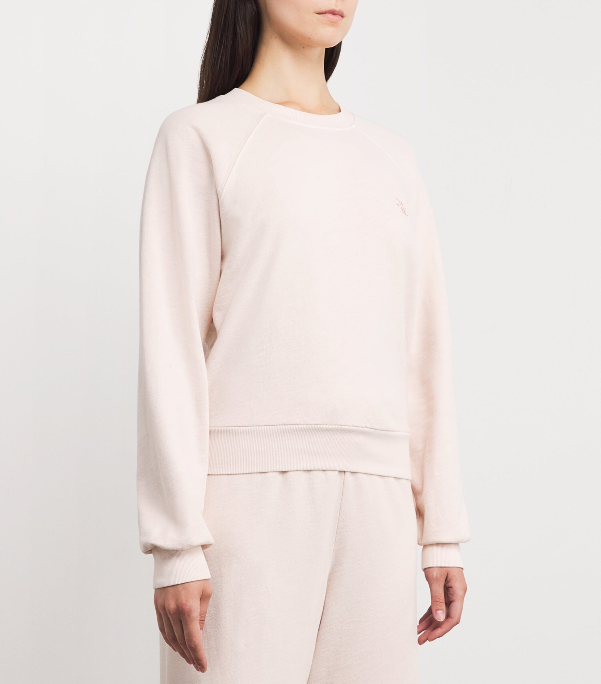 ÉTERNE Pink Cotton-Blend Sonny Sweatshirt