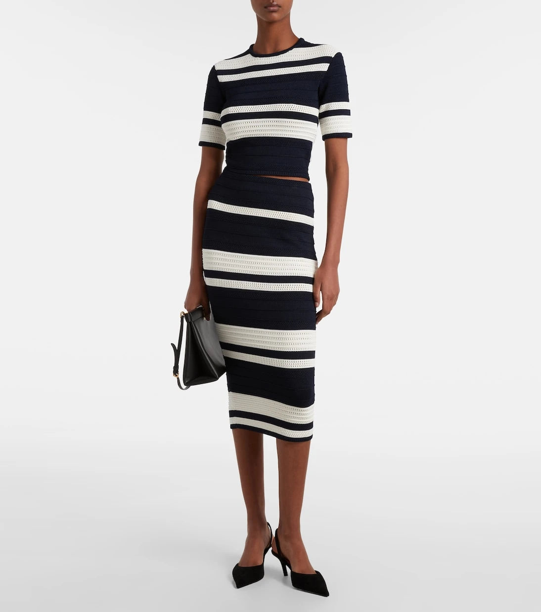 Ralph Lauren Collection - Knitted striped crop top