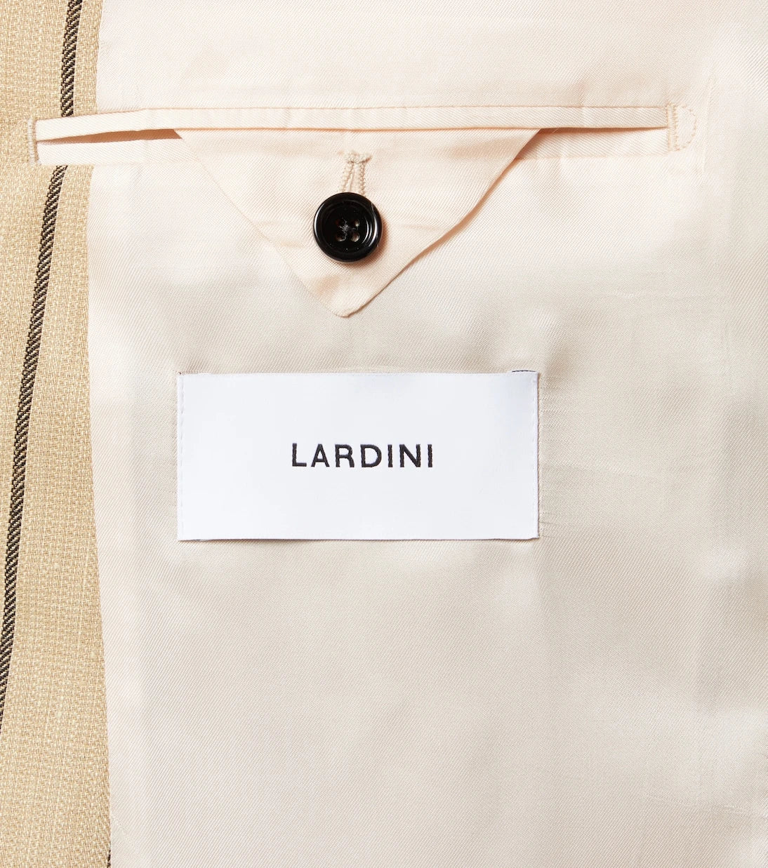 Lardini - Striped double-breasted linen and wool blazer