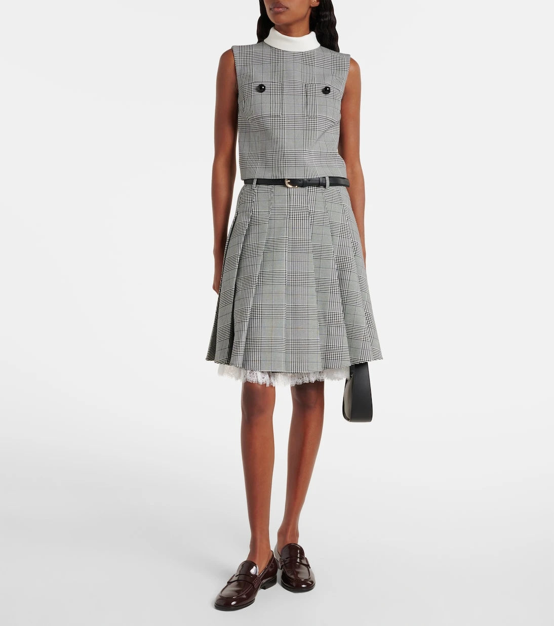 Self-Portrait - Prince of Wales check top