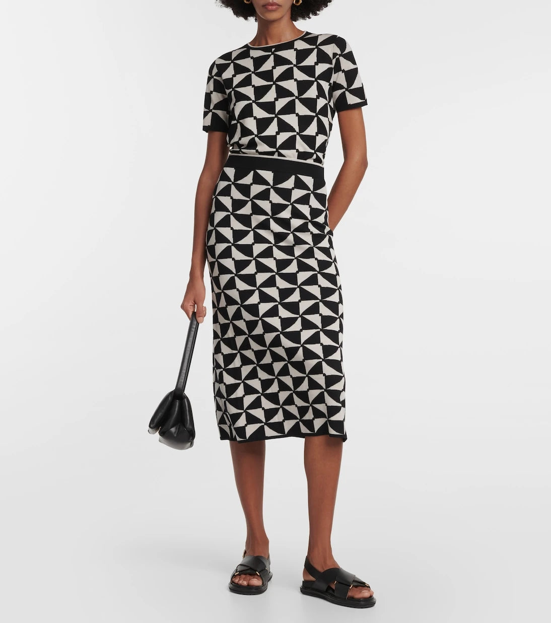 'S Max Mara - Enza high-rise wool midi skirt